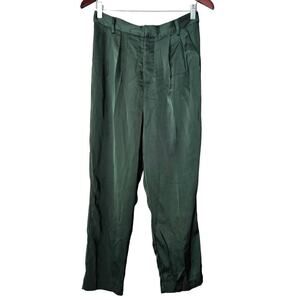 Jason Wu Women Pants Medium Green Satin Dressy Lounge